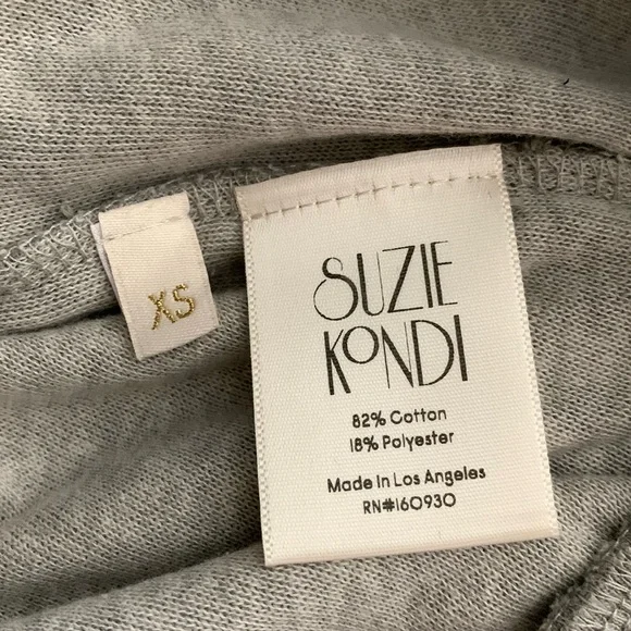 SUZIE KONDI Samos Oversized Sweatshirt Terry Heather Grey NWT - Picture 8 of 10